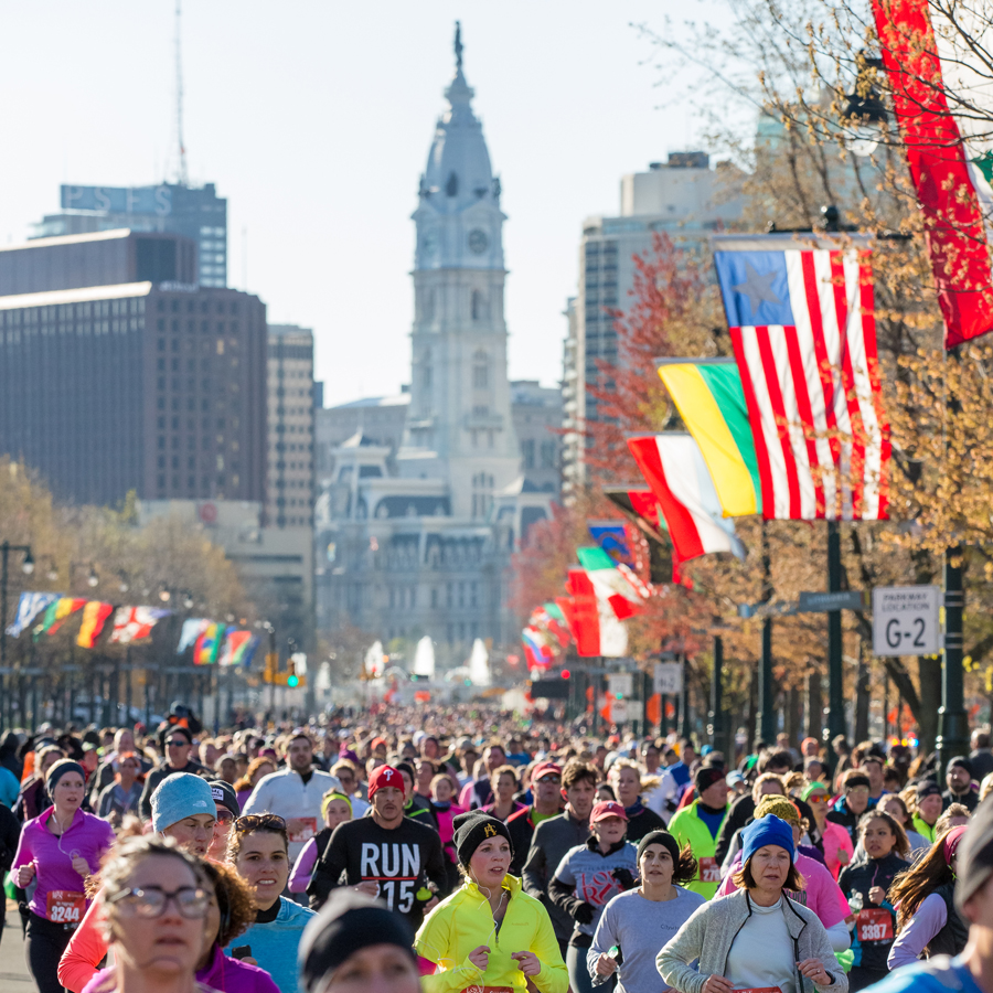 Photos from the Love Run Philadelphia on the Parkway.